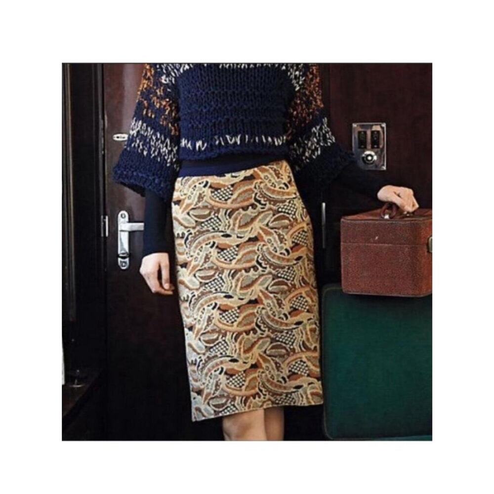 Anthropologie Sparrow Cashmere Mohair blend knit pencil skirt women size medium